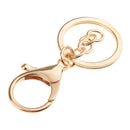 10 Pieces Lobster Snap Trigger Swivel Clips Hook Clasps Keychain Key Ring Plated Gold With the chain