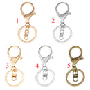 10 Pieces Lobster Snap Trigger Swivel Clips Hook Clasps Keychain Key Ring Plated Gold With the chain