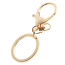 10 Pieces Metal Hook Swivel Snap Lobster Clasps Clips Findings Keychain Keyring DIY Gold