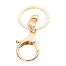 10 Pieces Metal Hook Swivel Snap Lobster Clasps Clips Findings Keychain Keyring DIY Gold