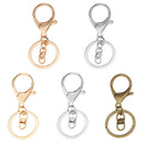 10 Pieces Metal Hook Swivel Snap Lobster Clasps Clips Findings Keychain Keyring DIY Gold