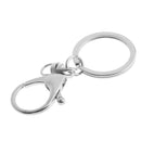 10 Pieces Lobster Snap Trigger Swivel Clips Hook Clasps Keychain Key Ring Plated Silver With 8 buckle