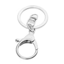10 Pieces Lobster Snap Trigger Swivel Clips Hook Clasps Keychain Key Ring Plated Silver With 8 buckle