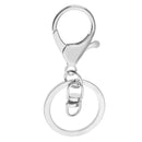 10 Pieces Lobster Snap Trigger Swivel Clips Hook Clasps Keychain Key Ring Plated Silver With 8 buckle