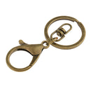 10 Pieces Metal Lanyard Hook Swivel Snap Lobster Clasps Clips Findings Crafts Keychain
