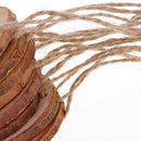10 Pieces Hanging Pine Wood Slices Tree Bark Wooden Circle DIY Craft Wedding Decoration 0.4cm Thickness