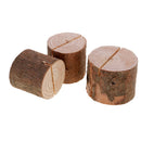 10 Pieces Natural Pine Wood Table Number Stands Card Holders Rustic Wedding Decoration
