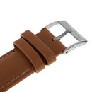 Genuine Leather Watch Strap Wrist Watch Band Replacement for Men Women 20mm Brown