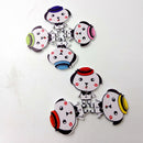 50 Pieces Mixed Lovely Dog Decorative 2 Sewing Holes Wood Scrapbooking Buttons Flatback DIY Craft