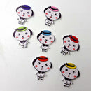 50 Pieces Mixed Lovely Dog Decorative 2 Sewing Holes Wood Scrapbooking Buttons Flatback DIY Craft