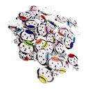 50 Pieces Mixed Lovely Dog Decorative 2 Sewing Holes Wood Scrapbooking Buttons Flatback DIY Craft
