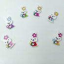 100 Pieces Wooden Mini Rabit Buttons 25mmx15mm Scrapbooking Crafting Sewing Decoration DIY Surprising
