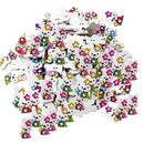 100 Pieces Wooden Mini Rabit Buttons 25mmx15mm Scrapbooking Crafting Sewing Decoration DIY Surprising