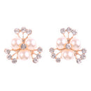10 Pieces Rhinestone Flower Button Gems Flower Crystal Crafts Scrapbooking Decor