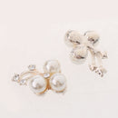 10 Pieces Rhinestone Button Pearl Gems Flower Crystal Craft Scrapbooking Decor