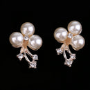 10 Pieces Rhinestone Button Pearl Gems Flower Crystal Craft Scrapbooking Decor