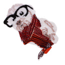Cute Dog with Scarf Patch Iron on Embroidered Animal Patch Sew on Applique for Jeans Bag