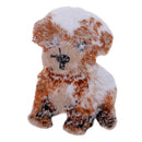 Embroidered Sew Iron on Patch Badge Snow Dog for Hat Bags Fabric Applique Cloth Craft