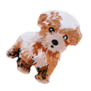 Embroidered Sew Iron on Patch Badge Snow Dog for Hat Bags Fabric Applique Cloth Craft