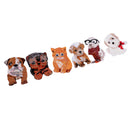 6pcs/Set Cute Dog Cat Appliue Embroidery Patches Animal Patches for Clothing Garment Decoration