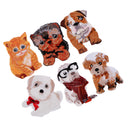 6pcs/Set Cute Dog Cat Appliue Embroidery Patches Animal Patches for Clothing Garment Decoration
