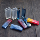 2 Pieces Clear Rectangle Silicone Mold DIY Resin Jewelry Pendant Necklace Molds
