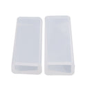 2 Pieces Clear Rectangle Silicone Mold DIY Resin Jewelry Pendant Necklace Molds