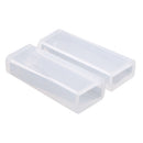 2 Pieces Clear Rectangle Silicone Mold DIY Resin Jewelry Pendant Necklace Molds