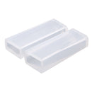 2 Pieces Clear Rectangle Silicone Mold DIY Resin Jewelry Pendant Necklace Molds