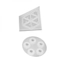 2 Piece Assorted Shape DIY Silicone Pendant Mold Mould for Resin Jewelry Making Craft