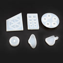 4 Piece Mixed Shape DIY Silicone Pendant Mold Mould for Resin Jewelry Making Craft Mini Fish