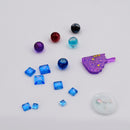 4 Piece Mixed Shape DIY Silicone Pendant Mold Mould for Resin Jewelry Making Craft Mini Fish