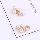 10 Piece Flower Shape Pearl Crystal Wedding Scrapbooking Embellishment Crafts Gold