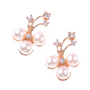 10 Piece Flower Shape Pearl Crystal Wedding Scrapbooking Embellishment Crafts Gold
