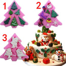 Silicone Fondant Cake Sugarcraft Cake Decorating Mould Tool For Christmas