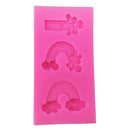 Silicone Fondant Cake Sugarcraft Cake Decorating Mould Tools Rainbow/Clouds