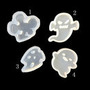 4 Pieces/Set Cute Silicone Pendant Mold Resin Casting Jewelry Mold for DIY Craft