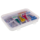 11 Pieces Fabric Bias Tape Maker Kit for Sewing Quilting Awl and Adjustable Binder Foot Pin Awl Clip in Case