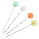 50 Pieces/Lot 4cm Boxed Sewing Accessories Patchwork Pins Straight Pins Flower Flat Head Pins Needle Craft DIY Tools