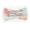 50 Pieces/Lot 4cm Boxed Sewing Accessories Patchwork Pins Straight Pins Flower Flat Head Pins Needle Craft DIY Tools