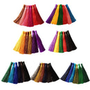 6 Pieces Small Silky Tassels Trim for Sewing Craft Scrapbooking Card Making