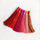 6 Pieces Small Silky Tassels Trim for Sewing Craft Scrapbooking Card Making