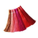 6 Pieces Small Silky Tassels Trim for Sewing Craft Scrapbooking Card Making