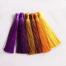 6 Pieces Small Silky Tassels Trim for Sewing Craft Scrapbooking Card Making