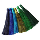6 Pieces Small Silky Tassels Trim for Sewing Craft Scrapbooking Card Making