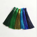 6 Pieces Small Silky Tassels Trim for Sewing Craft Scrapbooking Card Making