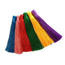 6 Pieces Small Silky Tassels Trim for Sewing Craft Scrapbooking Card Making