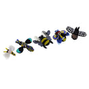 5 Pieces/Set Vintage Rhinestone Dragonfly Bee Insect Beaded Applique Patches DIY