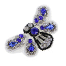 Sew On Patch Embroidered Rhinestones Beaded Applique Butterfly Cloth Decor