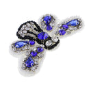 Sew On Patch Embroidered Rhinestones Beaded Applique Butterfly Cloth Decor